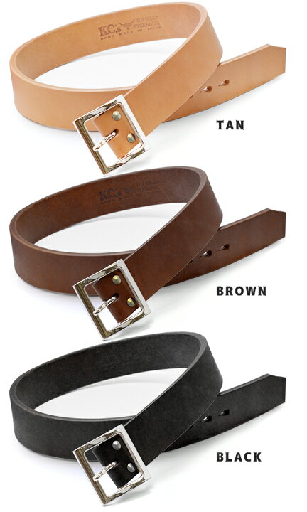 楽天市場】ケーシーズ 一枚革 ギャリソンベルト ベルト メンズ 革  