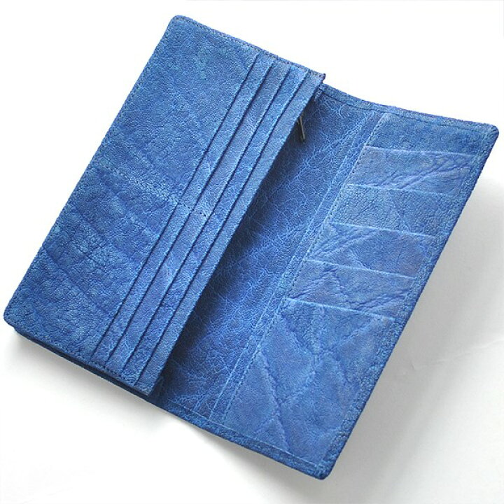 楽天市場】長財布 メンズ レディース 本革 象革 コバルトブルー  