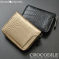 楽天市場】クロコダイル 財布 二つ折り（メンズコインケース｜財布 