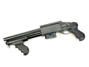 サイドアームズカスタム マルゼン コッキングエアー・ショットガン CA870 ブルドッグ ノンばいーん0.9Jスプリングカスタム+マウント