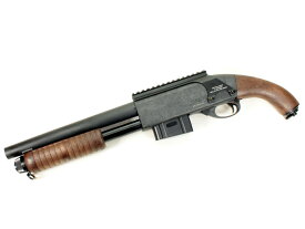 サイドアームズカスタム マルゼン コッキングエアー・ショットガン CA870 ソードオフ ノンばいーん0.9Jスプリングカスタム+マウント