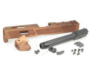 BomberAirsoft UMAREX(VFC) Glock17 Gen5MOS�Ή� TTI Ballerina Glock17 Gen5�X���C�h�Z�b�g DX �u�����Y�J���[ ���[�r�[�o�[�W����