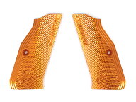 honeyBeeWAREHOUSE Carbon8 CZ SHADOW-2対応 ロゴ入りアルミニウムグリップ オレンジ