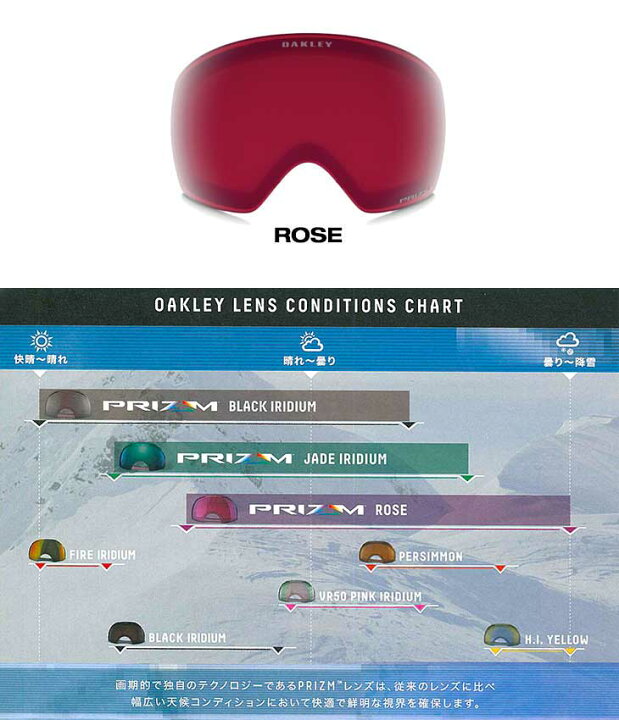 楽天市場】OAKLEY ゴーグル オークリー PRIZM ROSE LENS プリズム 