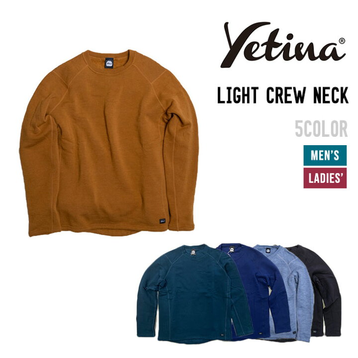 楽天市場】YETINA イエティナ LIGHT CREW NECK ライト クルーネック 