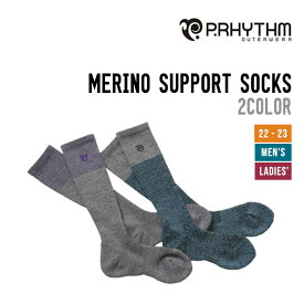 P.RHYTHM プリズム 22-23 MERINO SUPPORT SOCKS メリノ サポート ソックス 靴下