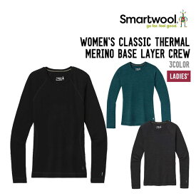 SMARTWOOL スマートウール W CLSC TRML MERINO BASE LYR CRW クラシックサーマルメリノ ベースレイヤークルー 正規品 メリノウール 天然素材 ベースレイヤー ウィメンズ