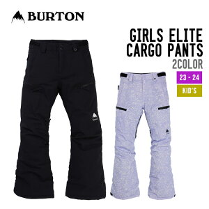 BURTON o[g 23-24 GIRLS' ELITE 2L CARGO PANTS K[Y G[g 2L J[Spc 2023-2024 Xm[{[h EFA K[Y