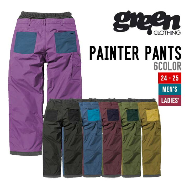 楽天市場】GREEN CLOTHING グリーンクロージング 24-25 PAINTER PANTS 