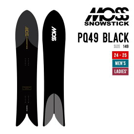 MOSS SNOWSTICK モス スノースティック 24-25 PQ49 BLACK ピーキュー ブラック 早期予約 2024-2025 スノーボード パウダーボード ユニセックス