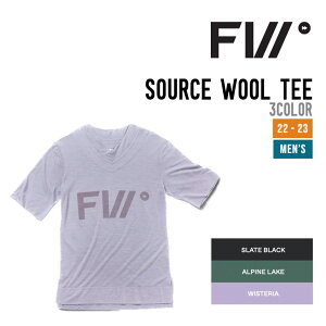 FW エフダブリュー SOURCE WOOL TEE ソース ウール ティー 正規品 スノーボード スノボー スキー メンズ