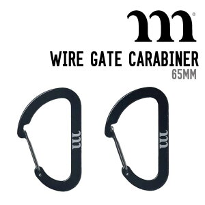 MURACO �����R WIRE GATE CARABINER ���C���[ �Q�[�g �J���r�i ���K�i �L�����v �A�E�g�h�A 65mm�T�C�Y 2�Z�b�g