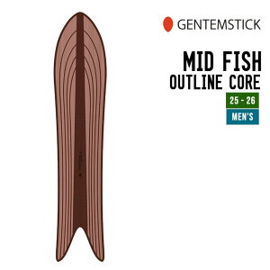 GENTEMSTICK QeXeBbN 25-26 MID FISH OUTLINE CORE ~bhtBbV AEgCRA \ 2025-2026 Xm[{[h Xm[T[t Y