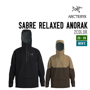 ARC'TERYX �A�[�N�e���N�X 25-26 SABRE RELAXED ANORAK M �Z�C�o�[ �����b�N�X�h �A�m���b�N �X�m�[�{�[�h ���K�i 2025-2026 �E�F�A �����Y