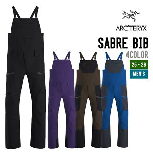 ARC'TERYX �A�[�N�e���N�X 25-26 SABRE BIB M �Z�C�o�[ �r�u �X�m�[�{�[�h ���K�i 2025-2026 �E�F�A �����Y