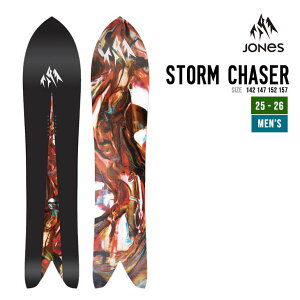JONES SNOWBOARDS �W���[���Y �X�m�[�{�[�h 25-26 MEN'S STORM CHASER �X�g�[�� �`�F�C�T�[ �X�m�[�{�[�h ���K�i 2025-2026 �����Y �n�K�E�^�J�[