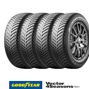 【 取付対象 】 【 2025年製 】 オールシーズンタイヤ グッドイヤー Vector 4Seasons Hybrid ( ベクター 4シーズンズ ハイブリッド ) 165/50R15 73H 4本セット