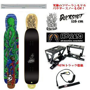 Buck Shot Complete 126cm�@25-26 HOVLAND SNOWSKATE SET�f�b�L�A�I�[���[�̂��₷���q���W�t�s�|�b�g NEW�g���b�Ns���ڃz�u�����h �X�m�[�X�P�[�g �o�b�N�V���b�g ���[�V���R�[�h�t �������K�i DVD���܂��t