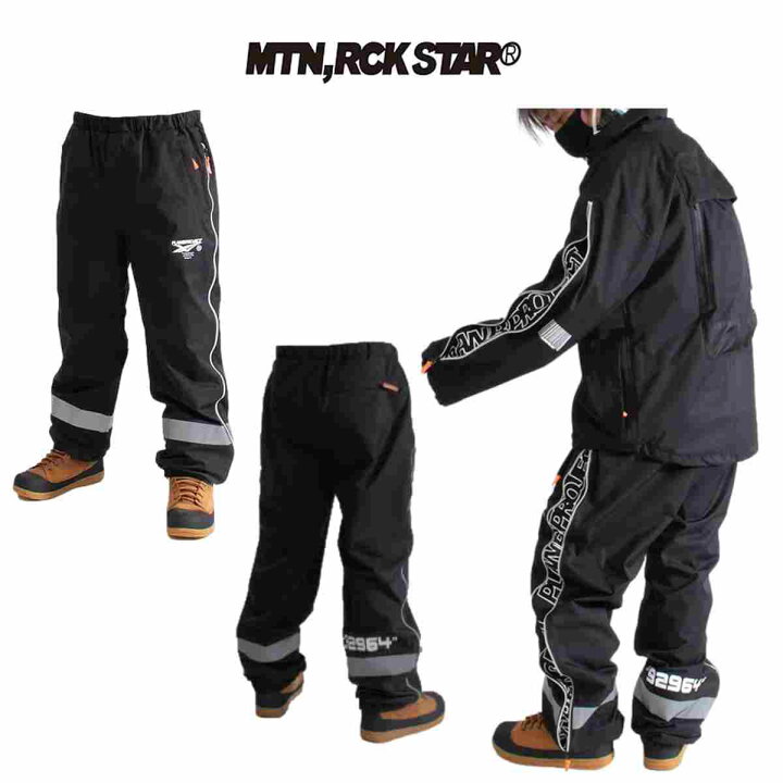 楽天市場】SIDEZIP PANTS BLACK MTN ROCKSTAR 2021-22モデルマウンテン 