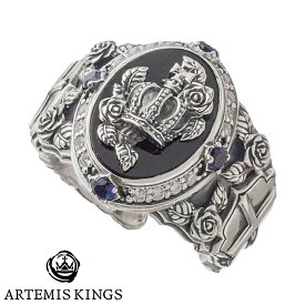 アルテミスキングス ARTEMIS KINGS 黒薔薇 シルバー リング 指輪 7～23号 AKR0066