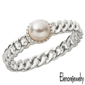 エレノアジュエリー Elenore Jewelry シルバー リング 指輪 喜平 パール レディース 真珠 9号 11号 13号 15号 ELR0062S