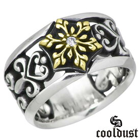 クールダスト cooldust FUNKOUTS スノーシャドー シルバー リング 真鍮 指輪 アクセサリー 雪の結晶 カラーストーン シルバー925 スターリングシルバー FCR-050BR