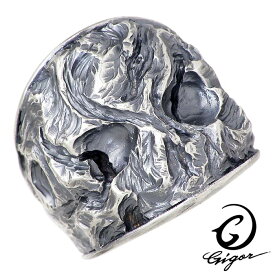 ジゴロウ GIGOR シルバー リング 指輪 アクセサリー ダージリアン メンズ 7～25号 スカル Anniversary series NO-398
