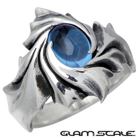 グラムスケイル GLAM SCALE ストーン シルバー リング ブルートパーズ 指輪 アクセサリー 7号～21号 シルバー925 スターリングシルバー GS-ER-006BT