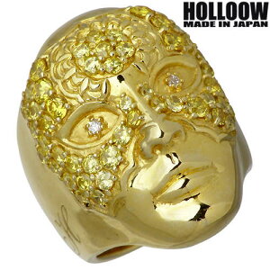 ホロウ HOLLOOW ルシファー シルバー リング ゴールドコーティング キュービック 10〜25号 指輪 アクセサリー シルバー925 スターリングシルバー KHR-68GD