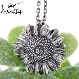 ケースミス K-SMITH バースデー フラワー シルバー ネックレス 8月ひまわり Birthday Flower Pendant KF-N-08