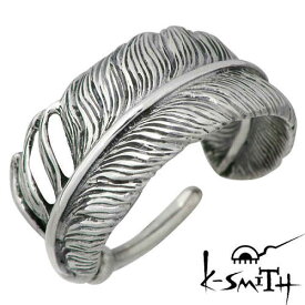 ケースミス K-SMITH ピンキーリング 指輪 レディース フェザー シルバー ジュエリー 羽 1～12号 925 スターリングシルバー KIR-292