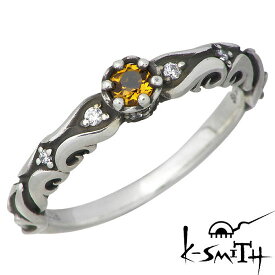 ケースミス K-SMITH 11月 誕生石 シルバー リング シトリン 指輪 アクセサリー 7～13号 シルバー925 スターリングシルバー KS-00193-11