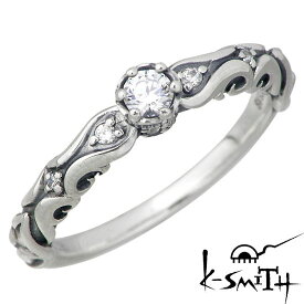 ケースミス K-SMITH 4月 誕生石 シルバー リング キュービック 指輪 アクセサリー 7～13号 シルバー925 スターリングシルバー KS-00194-4