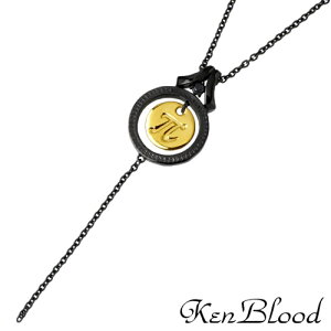 �y�|�C���g2�{�I�}���\�����Ԓ��z �P���u���b�h KEN BLOOD �l�b�N���X ���f�B�[�X �V���o�[ �W���G���[ ���{�����[�V���� �L���[�r�b�N �u���b�N�E�S�[���h�R�[�e�B���O CZ BK GD 925 �X�^�[����