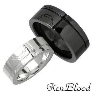 �P���u���b�h KEN BLOOD �����O �w�� �y�A�[ �V���o�[ �W���G���[ �_�C�������h �u���b�N BK DIA 925 �X�^�[�����O�V���o�[ KB-LZ-50-51-P