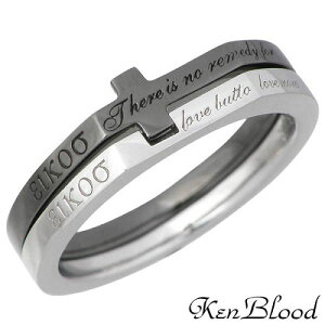 �P���u���b�h KEN BLOOD �����O �w�� �y�A�[ ���f�B�[�X �V���o�[ �W���G���[ �N���X �O�����B�e�C�V���� 925 �X�^�[�����O�V���o�[ KR-223BK-SV