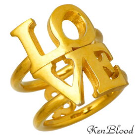 ケンブラッド KEN BLOOD THE &LOVE シルバー ジュエリー リング 指輪 10～24号 メンズ ゴールド KR-271