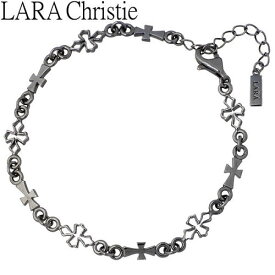 ララクリスティー LARA Christie テンプルクロス シルバー ブレスレット アクセサリー ブラック BLACK Label シルバー925 スターリングシルバー LA-B6036-B