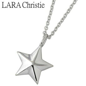 ララクリスティー LARA Christie ステラ シルバー ネックレス アクセサリー ホワイト スター WHITE Label シルバー925 スターリングシルバー LA-P5714-W