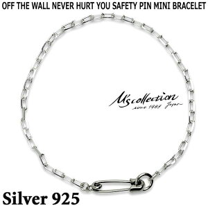 y|Cg5{IyVC[OXӍՁz GYRNV M's collection Vo[ lo[n[g[ Z[teBs ~j uXbg OFF THE WALL NEVER HURT YOU SAFETY PIN MINI BRACELET XB-046