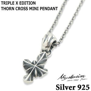 GYRNV M's collection Vo[ NX lbNX Y \ TRIPLE X EDITION THORN CROSS MINI PENDANT XP-169