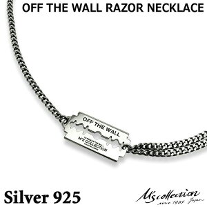 GYRNV M's collection Vo[ lbNX OFF THE WALL RAZOR NECKLACE XP-189
