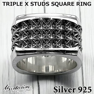 y|Cg5{IubNtCf[Iz GYRNV M's collection Vo[ O w 19 TRIPLE X STUDS SQUARE RING XR-047
