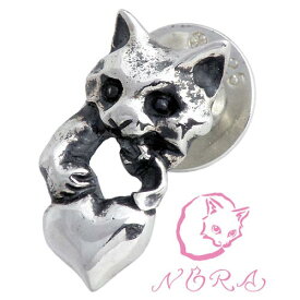 ノラ NORA のら 子ネコのイタズラ シルバー ピアス アクセサリー 猫 ねこ ネコ 片耳用 シルバー925 スターリングシルバー NR-PE-0002