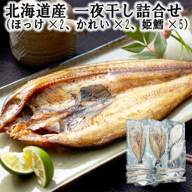 北海道産 一夜干し詰合せ （ほっけx2 かれいx2 姫鱈x5） 新鮮な魚介の旨味を逃さぬ一夜干し 素材の良さが引き立つ詰め合わせ