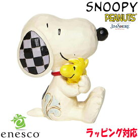 【スーパーSALE 10%OFF！】enesco(エネスコ)【JIM SHORE】スヌーピー＆ウッドストック ハグ ミニ SNOOPY フィギュア コレクション 人気 ブランド ギフト クリスマス 贈り物 プレゼントに最適 6007963