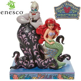 【スーパーSALE 10%OFF！】enesco(エネスコ)【Disney Traditions】アリエル＆ウルスラ ディズニー フィギュア コレクション 人気 ブランド ギフト クリスマス 贈り物 プレゼントに最適 6010094