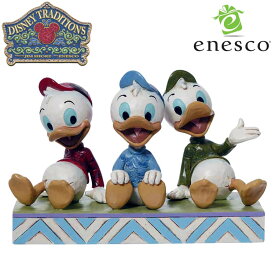 【ポイント2倍！マラソン期間中！】 ヒューイ, デューイ＆ルーイ シッティング ディズニー フィギュア 【Disney Traditions】 置物 インテリア enesco エネスコ コレクション 人気 ブランド ギフト 贈り物 プレゼントに 6011933