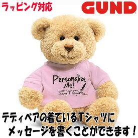 【スーパーSALE 10%OFF！】GUND ガンド ぬいぐるみ Tシャツベア ピンク 人気 ブランド ギフト クリスマス 贈り物 プレゼントに最適 6050923