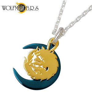 �y�|�C���g2�{�I12���܂ŁI�z �E���t�}��B.R.S WOLFMAN B.R.S �l�b�N���X ���f�B�[�X �V���o�[ �W���G���[ ���[���E���t �`�^�� 925 �X�^�[�����O�V���o�[ WO-P-145G